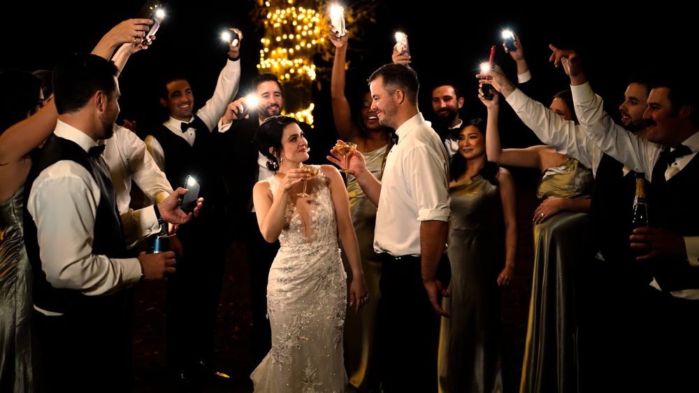 Andrew & Meggie wedding film still